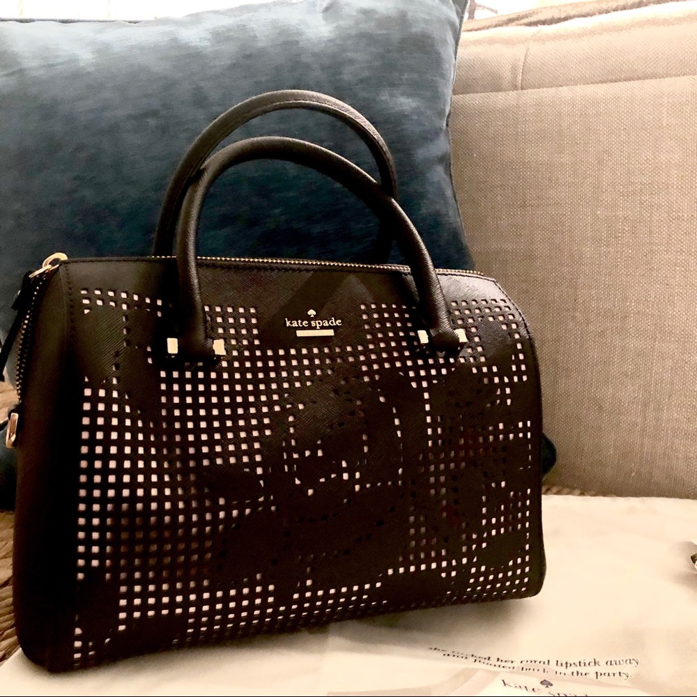 Kate Spade Satchel Bag Black w/detachable strap